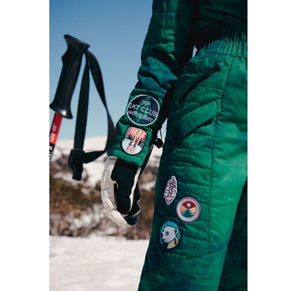 FP Movement All Prepped Patch Ski Suit Free People Jumpsuit Green Small NWT NEW - Picture 11 of 11